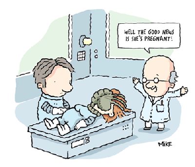 Face hugger good news - bad news
