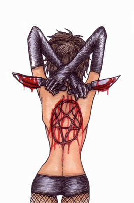 Drawn by a female artist
She has a dim view of females
 I like that
